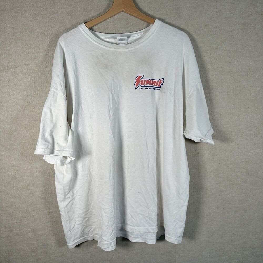 Summit Racing Equipment T Shirt Mens 2XL Mechanic Shop Tee Auto NASCAR Off Road